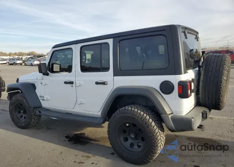 2021 Jeep Wrangler Unlimited Sport z USA, uszkodzony, nr VIN 1C4HJXDN2MW616557